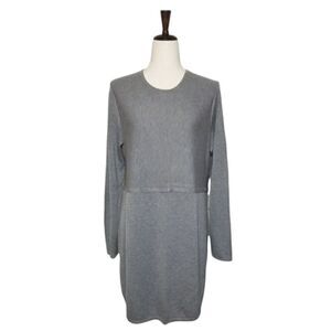 J. Jill Gray Wool Blend Long Sleeve Sweater Dress Size M